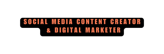 Social Media Content Creator Digital Marketer
